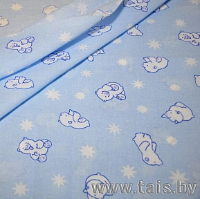 Ткань х/б для постельного белья "Белый медведь"