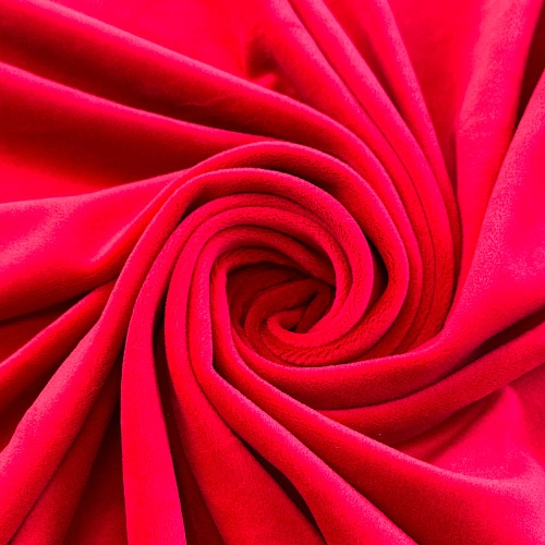 Велюр "Бамбук" (Красный)