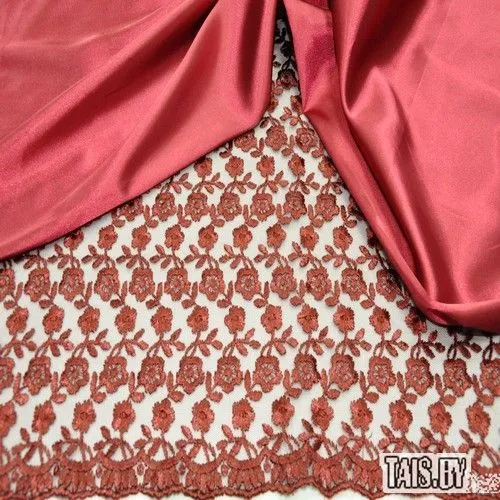 Гипюр Индонезия (бордовый)