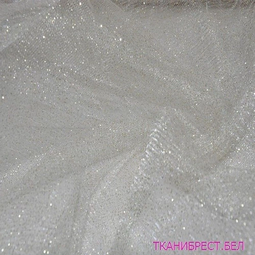 Фатин с блестками (молочный)
