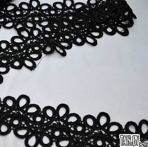 Кружево ленточное (черный свободный)