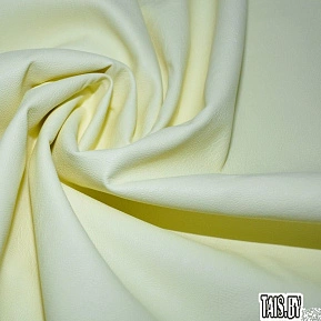 Кожзам на трикотаже (нежно-желтый)