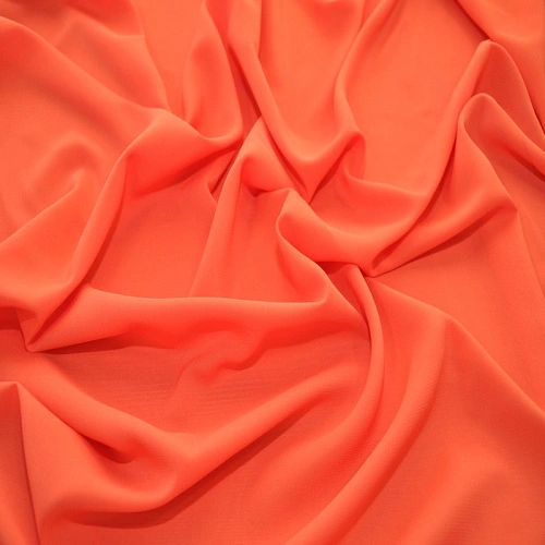 Шифон стрейчевый (морковный)