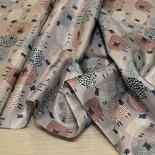 Подкладка нейлон принт Овечки