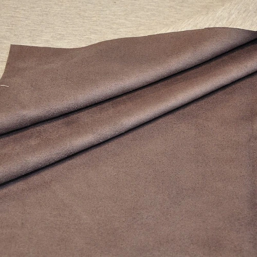 Замша на трикотаже (темный беж)