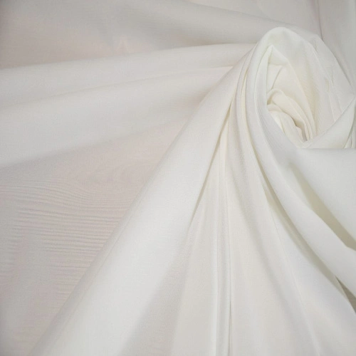 Шифон стрейчевый (молочный)