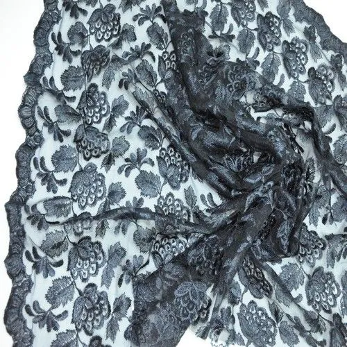 Гипюр Индонезия (темно-синий)