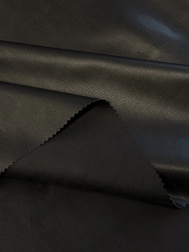 Экокожа на замшевой основе (черный)