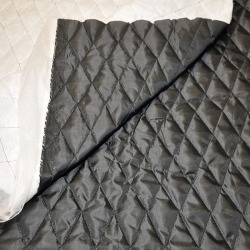 Подкладка стеганая на синтепоне (черный)