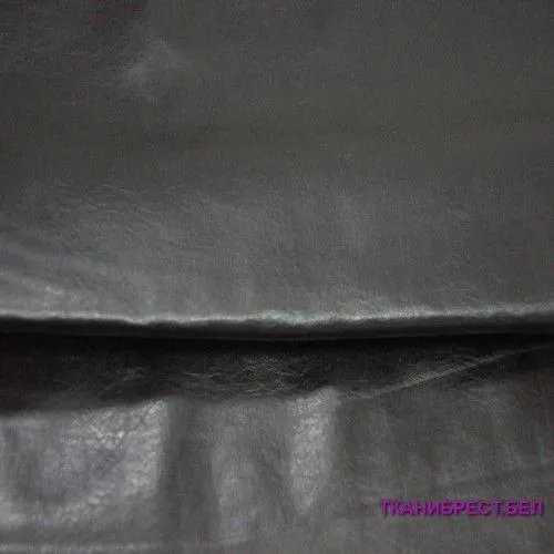 Кожзам на трикотаже (черный)