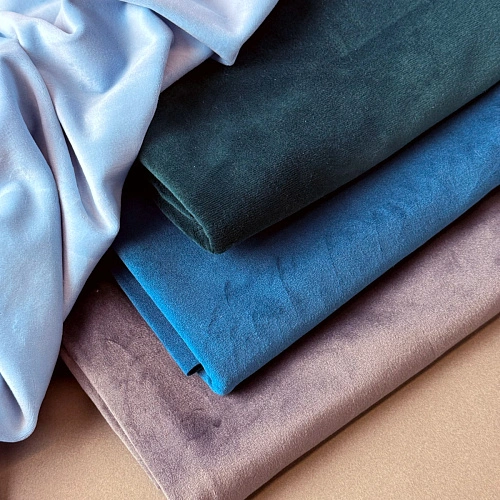 Велюр "Бамбук" (Голубой)