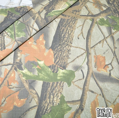 Камуфляжная ткань  "Рип стоп" (лес)