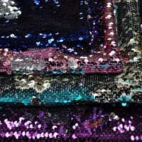 Пайеточная ткань на сетке