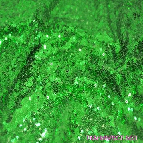 Пайетки на сетке (зеленый)