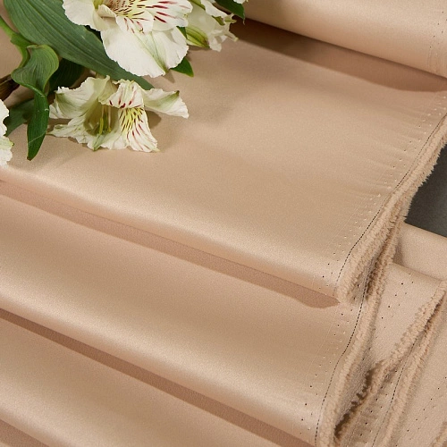 Атлас свадебный (золотой песок)