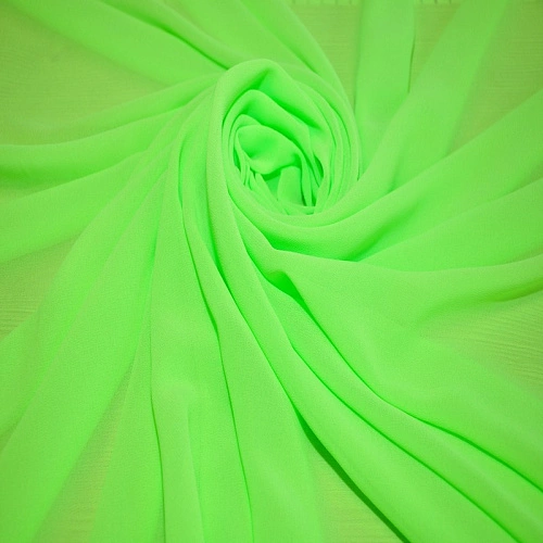 Креп-шифон (салатовый-неон)