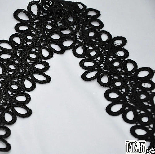 Кружево ленточное (черный свободный)