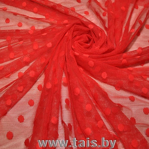 Сетка горох 1см (красный)