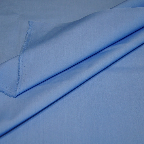 Ткань сорочечная Люкс (насыщенный голубой)