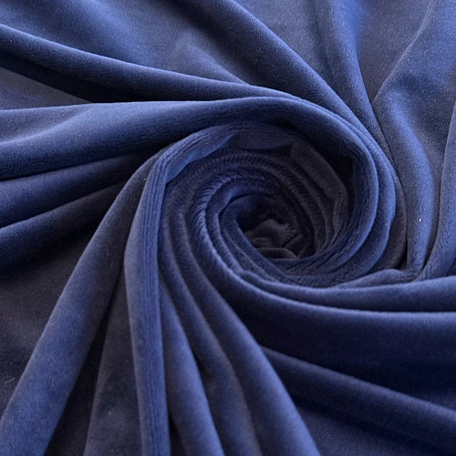 Велюр "Бамбук" (Синий)