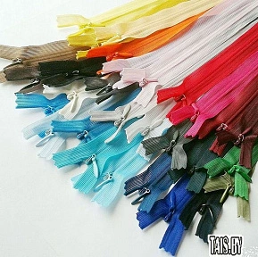 Молнии потайные 20 см (Разные цвета)