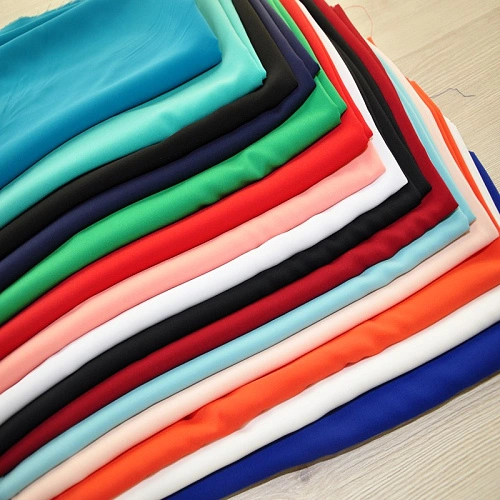 Шифон стрейчевый (темно-синий)