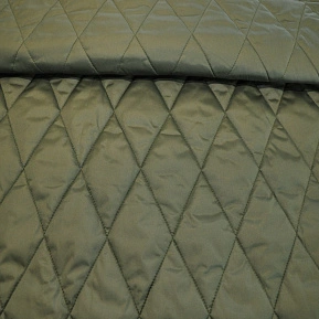 Плащевка стеганая "Ромбик" (хаки)