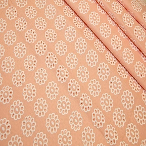 Батист "Цветочки" (персик)