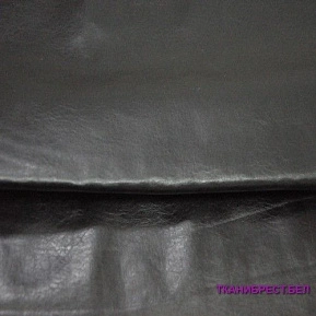 Кожзам на трикотаже (черный)