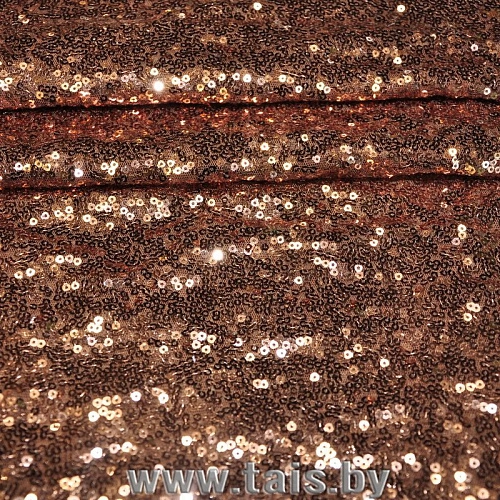 Пайетки на сетке (бронза)