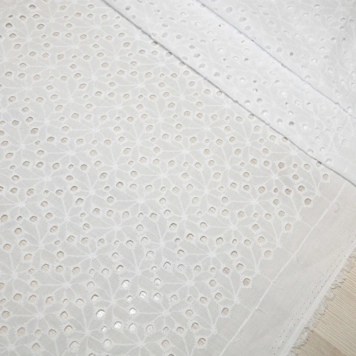 Батист вышитый "Ришелье" (белый) 4