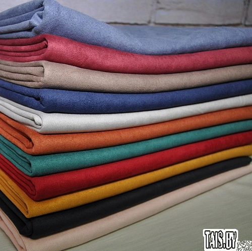 Замша на трикотаже (вишневый)