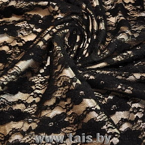 Гипюр стрейчевый (черный)
