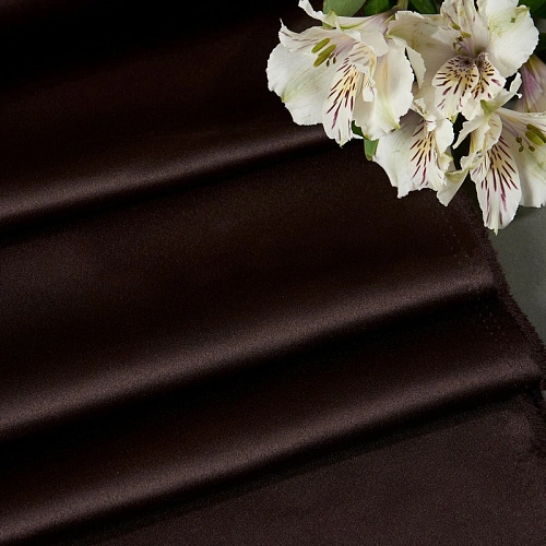 Атлас свадебный (шоколад)