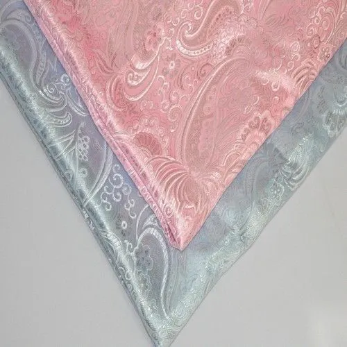 Парча жаккард (нежно голубой с серебром)