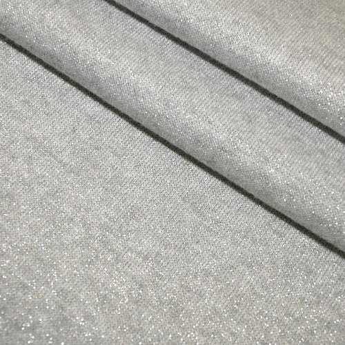 Трикотаж Ангора плотная с люрексом  (светло-серый)