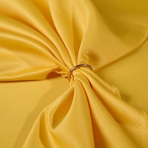 Атлас свадебный, желтый