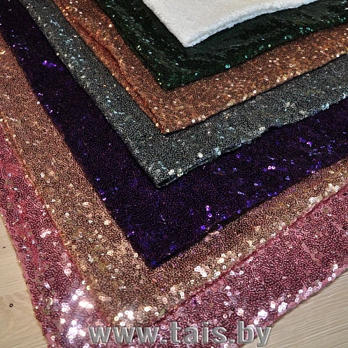 Пайетки на сетке (стальной)