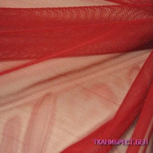 Ткань Сетка стрейчевая (вишнёвый) скидки на ткани в Минске оптом и в розницу | Трикотаж tais.by
