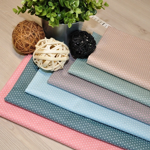 Поплин горох (серый)