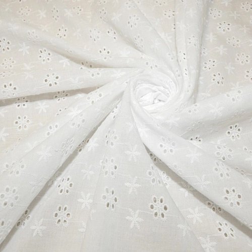 Батист вышитый "Ришелье" (белый) 5