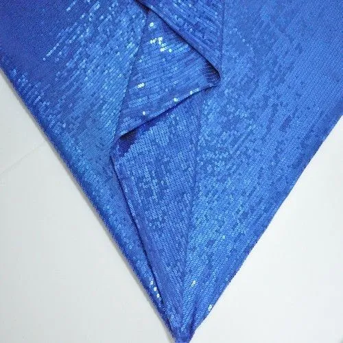 Пайетки на трикотаже (василек)