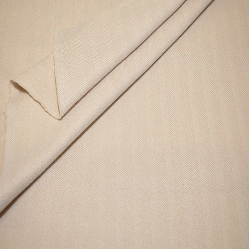 Пальтовый трикотаж Елочка  (крем)