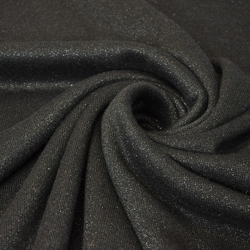 Трикотаж Ангора плотная с люрексом  (черный графит)