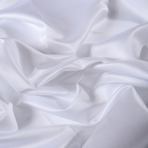 Атлас свадебный, белый