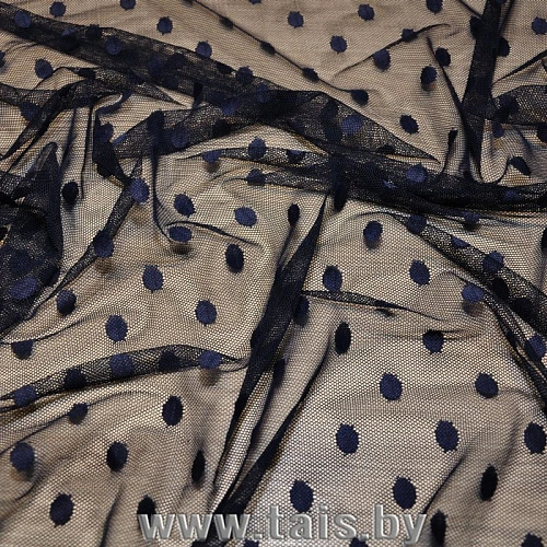 Сетка горох 1см (синий)