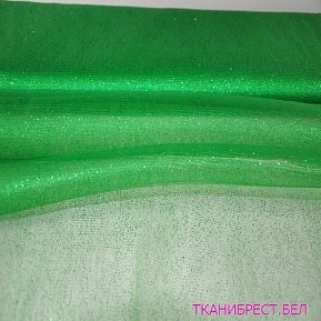 Фатин с блестками (зеленый)