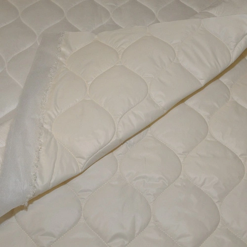 Плащевка стеганая Милан"Лук" (ivori)