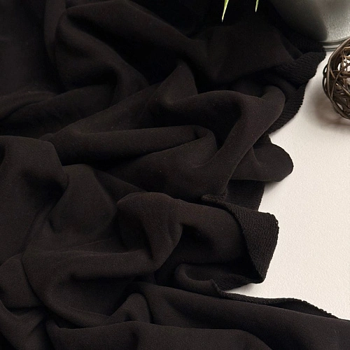 Футер 3-х нитка с эффектом велюра (черный)