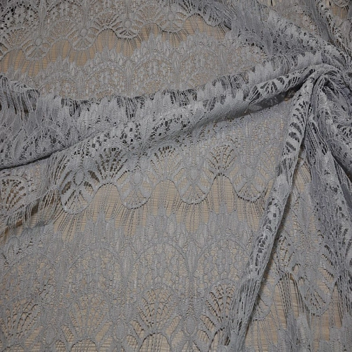 Гипюр " Реснички" 2 (серый)